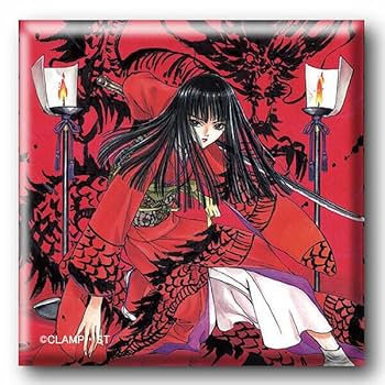 Amazon.co.jp: CLAMP 『X』 エックス スクエア缶バッジ 鬼咒嵐